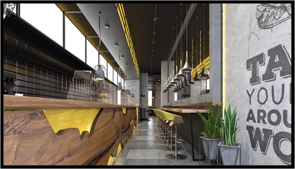 Fast food restaurant design in Istanbul
