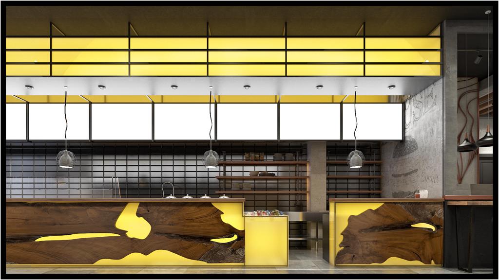 Fast food restaurant design in Istanbul