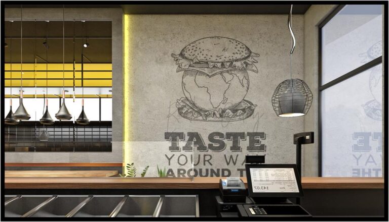 Fast food restaurant design in Istanbul