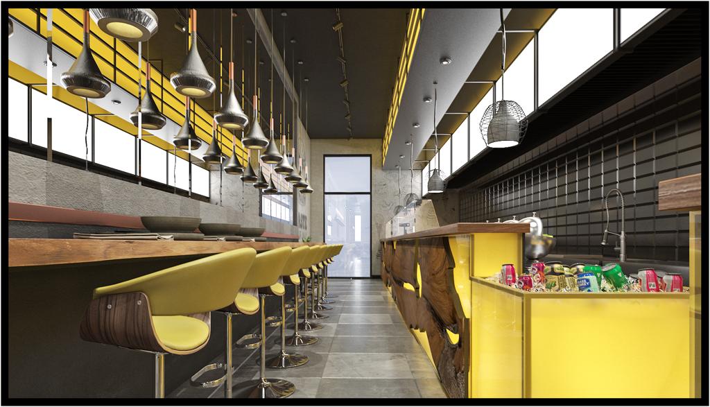 Fast food restaurant design in Istanbul