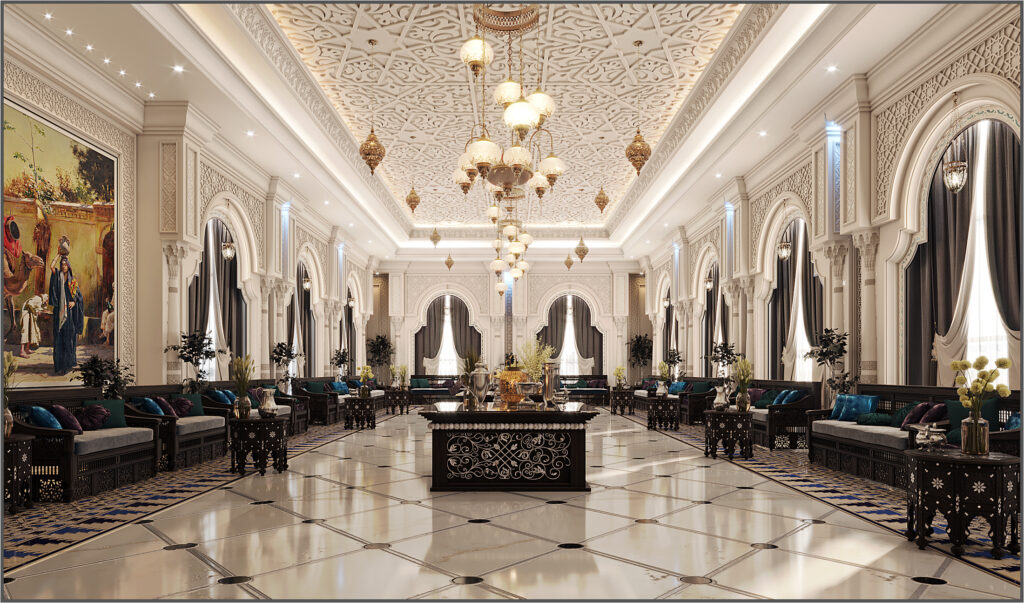 Luxury Moroccan Men Majlis Interior Design
