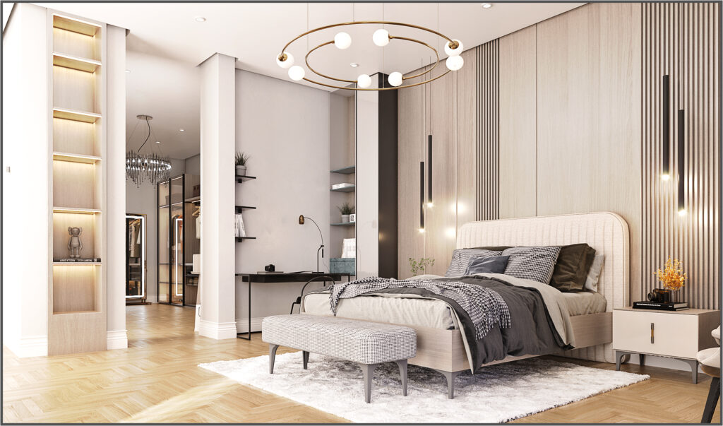 villa master bedroom interior design