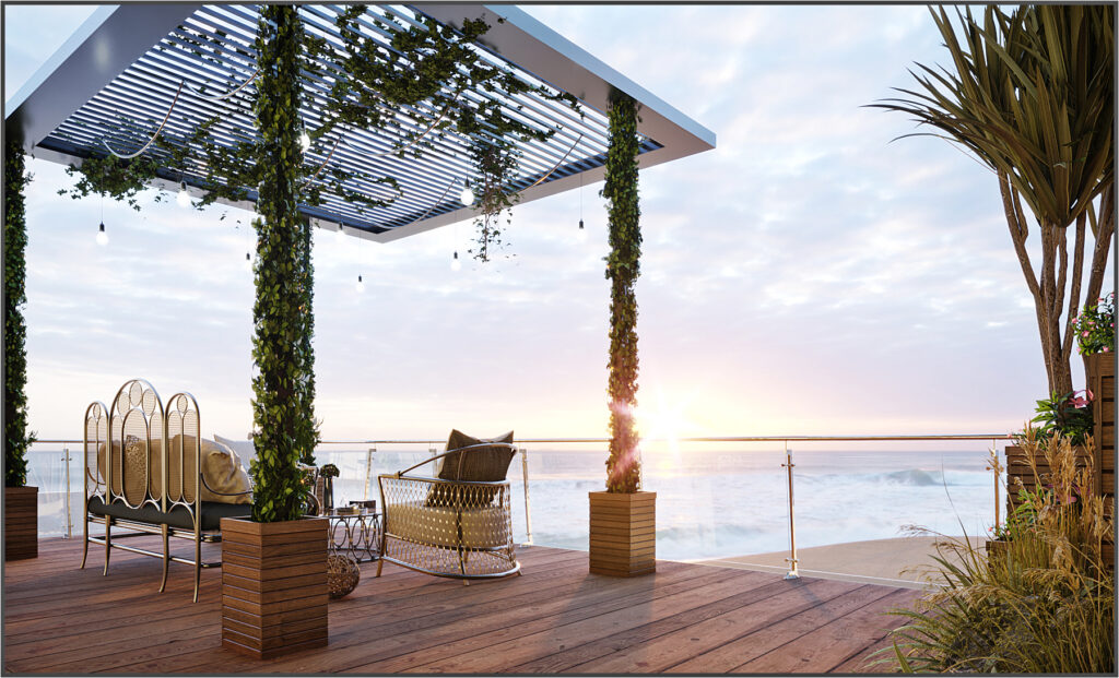 Villa terrace Interior Design in Libya