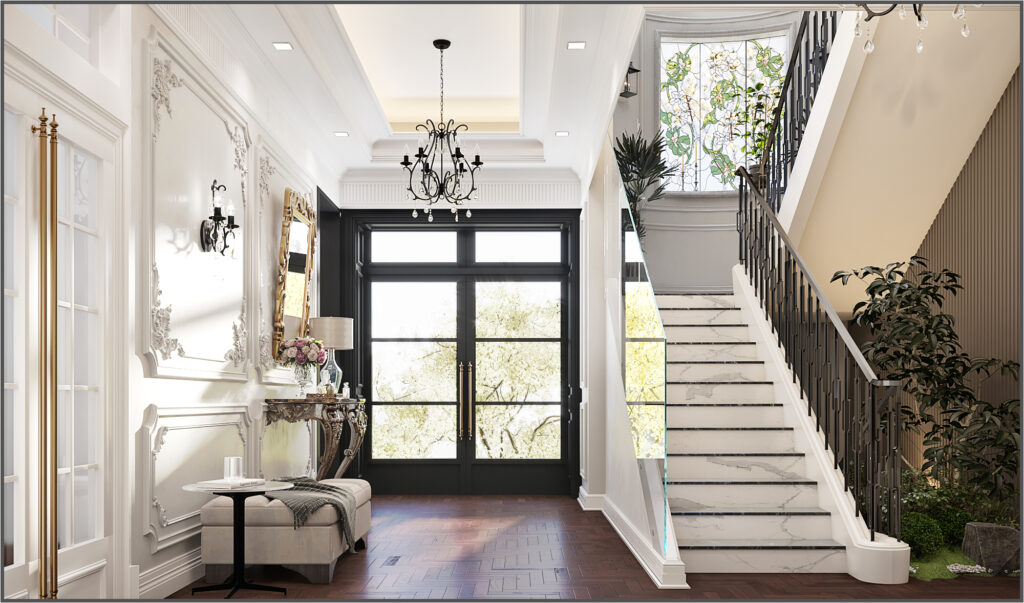 Royal Classic Villa Entrance and Majlis Design