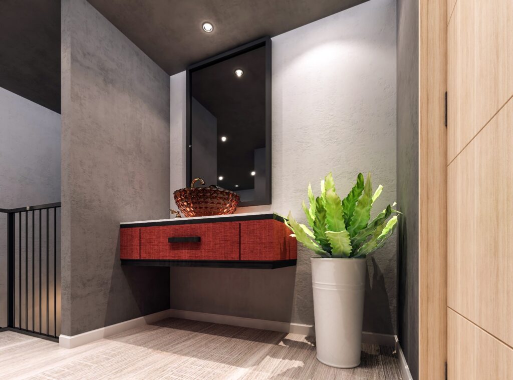 Industrial sushi restaurant interior design in Istanbul Başakşehir