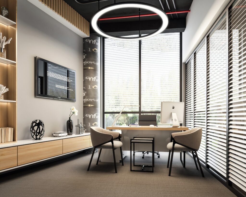 Digital Marketing Office Interior Design in Istanbul Modern Industrial