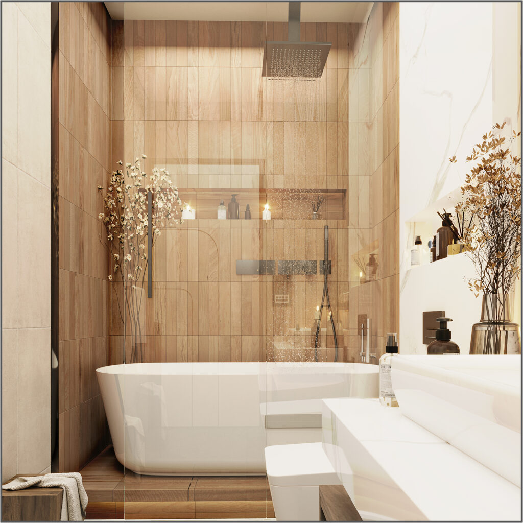 villa bathroom interior design in istanbul
