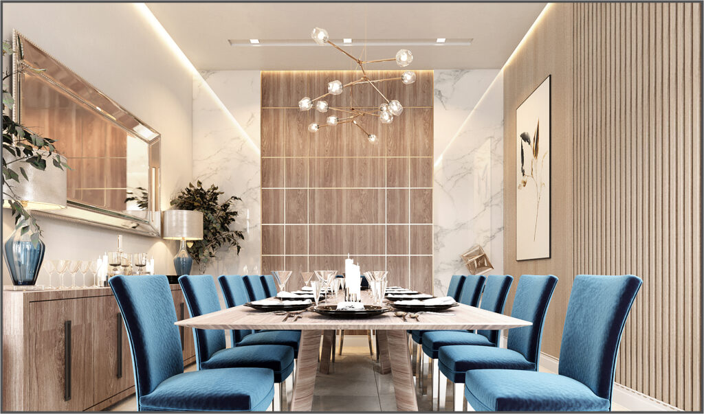 dining area interior design in istanbul