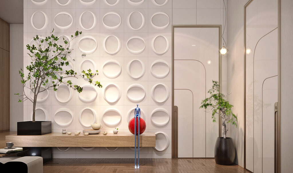 villa private office interior design in istanbul