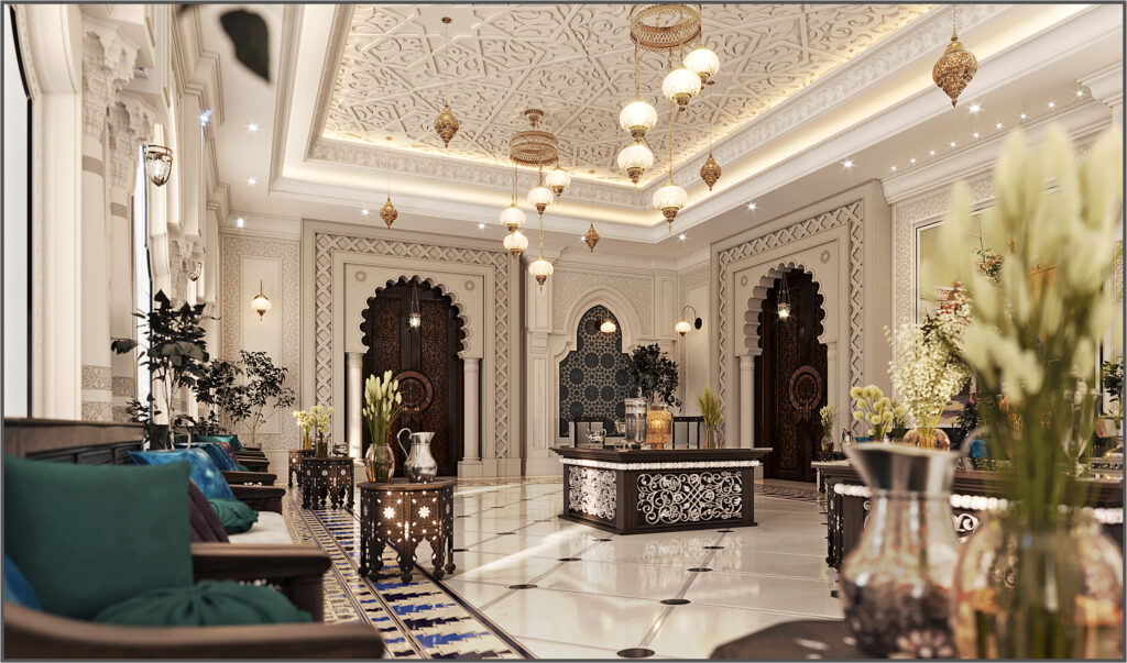 Luxury Moroccan Men Majlis Interior Design