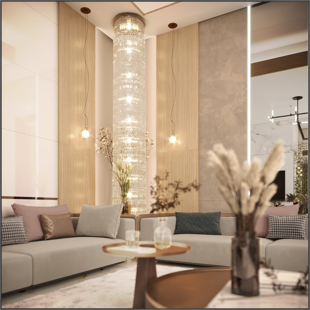 Modern Villa Living Room Interior Design