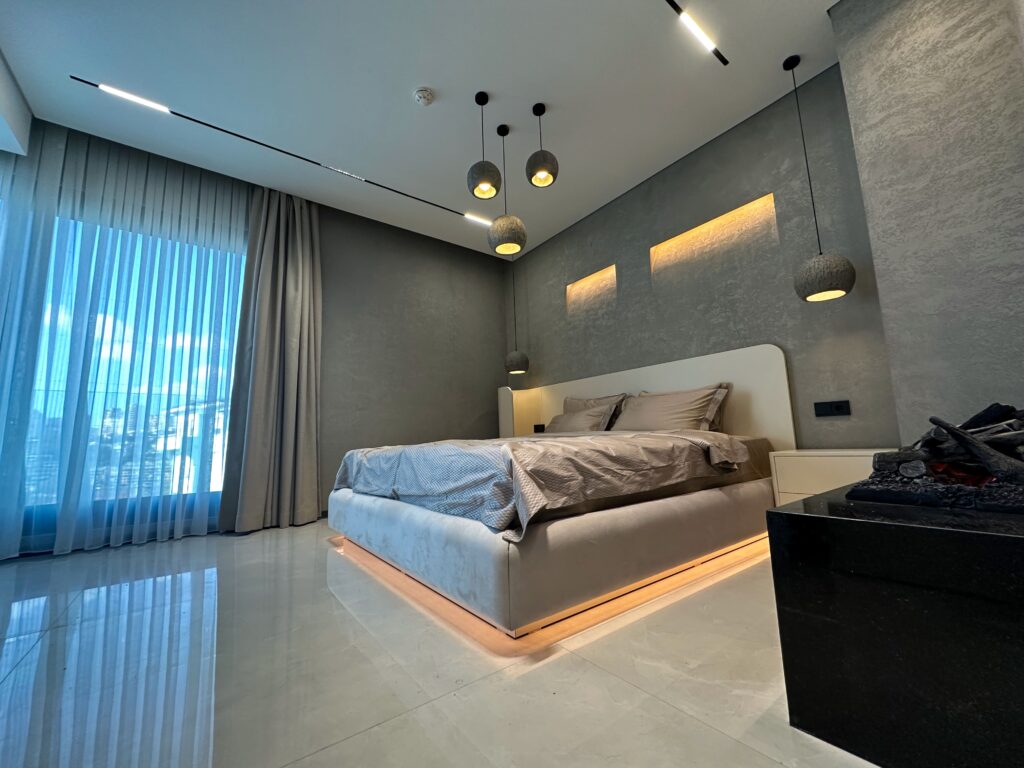 villa Master bedroom Interior design in istanbul