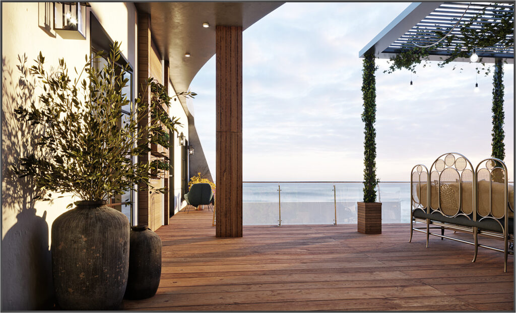 Villa terrace Interior Design in Libya