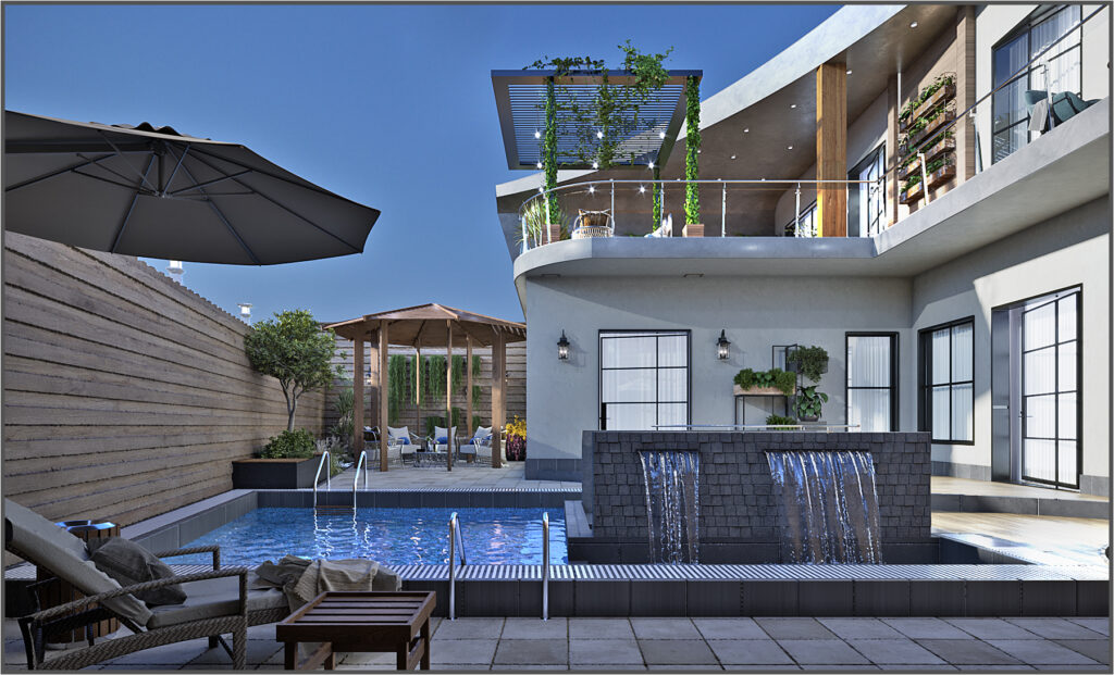 Villa Landscape Design in Libya