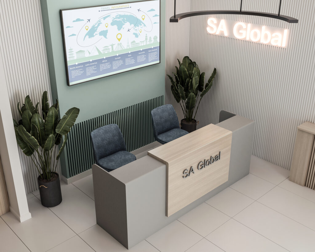 Modern Pharmaceutical Company Reception Design