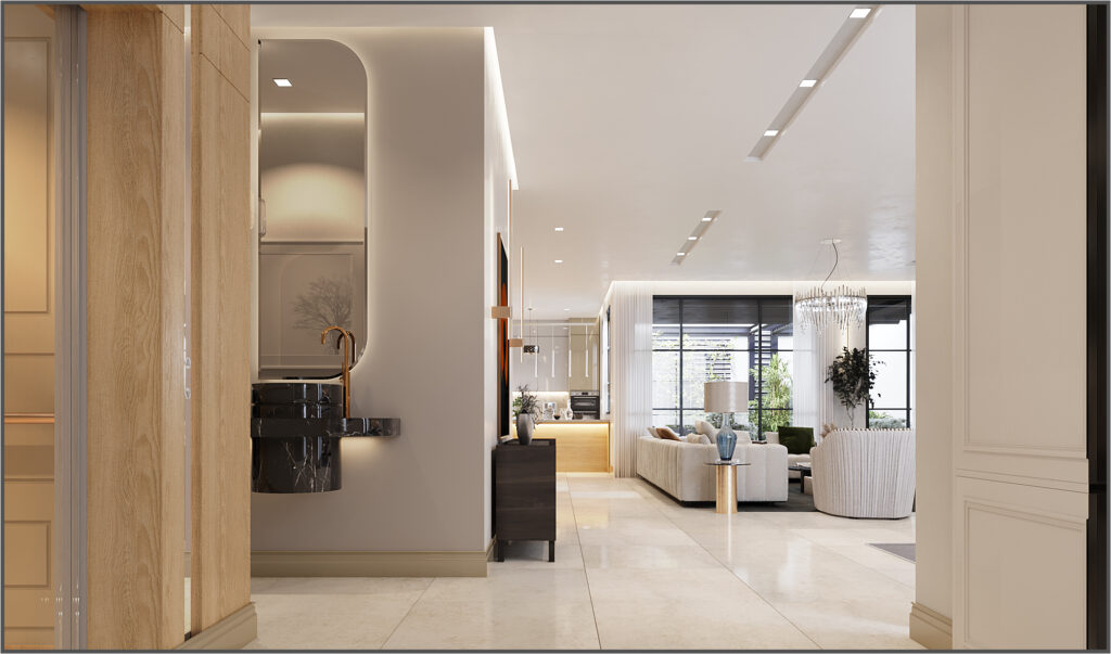 modern villa interior design in istanbul