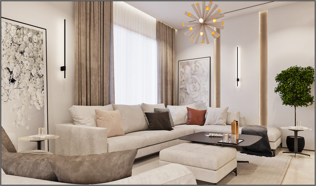 VILLA LIVING ROOM DESIGN ISTANBUL