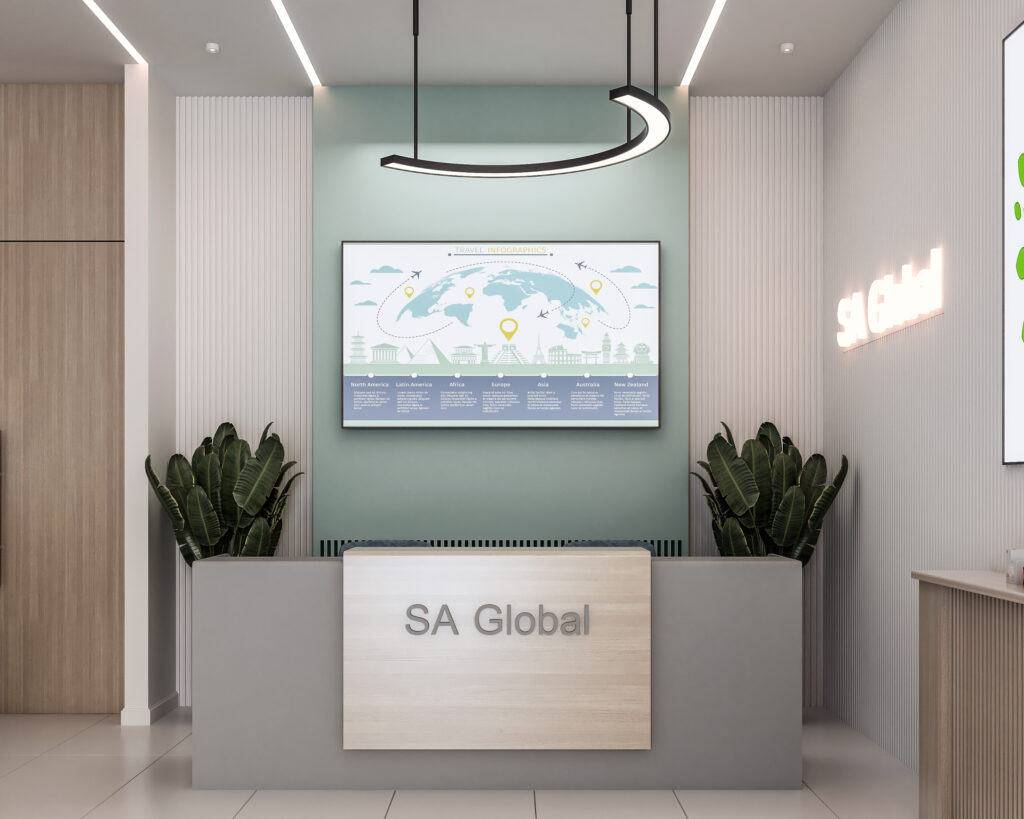 Modern Pharmaceutical Company Reception Design