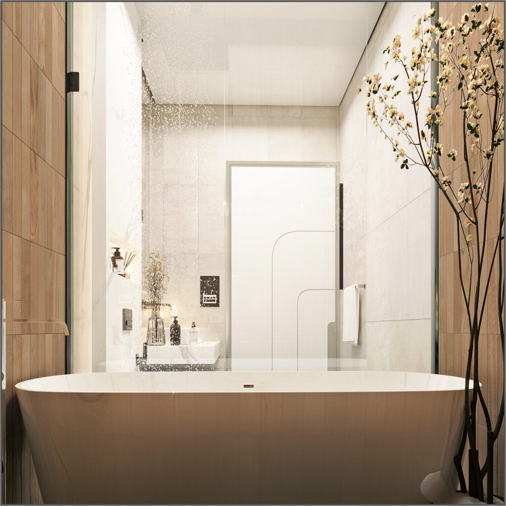 villa bathroom interior design in istanbul