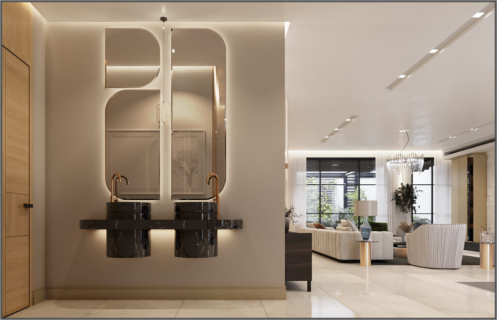 modern villa interior design in istanbul