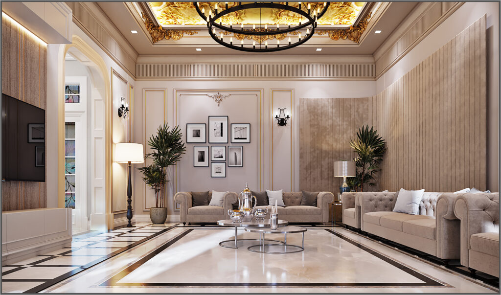 Classic Villa men majlis Interior Design