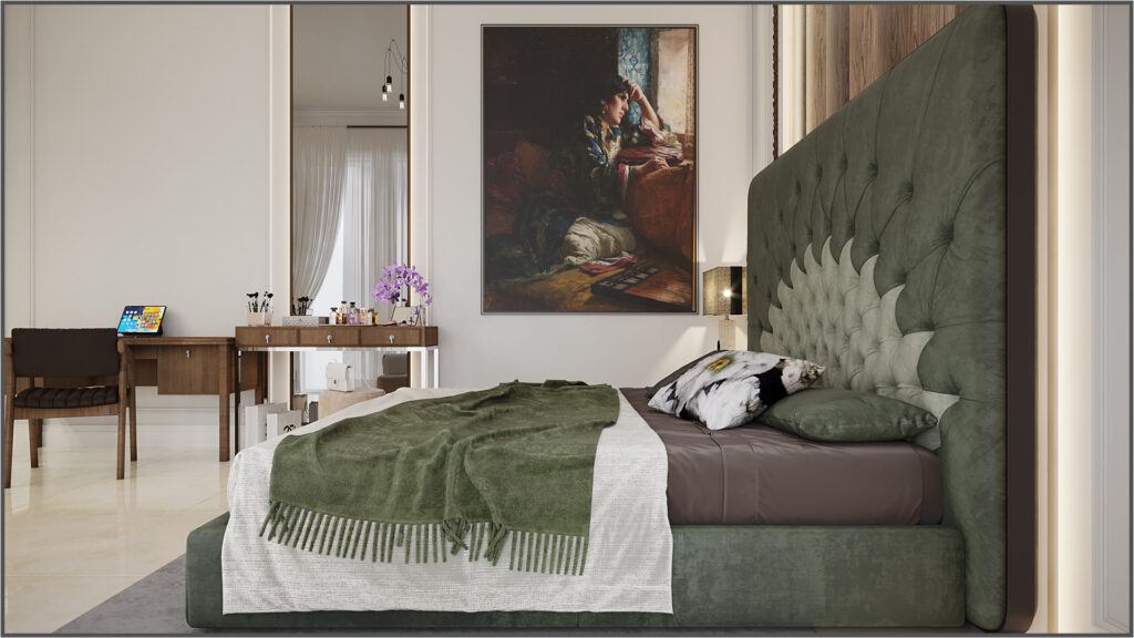 villa master bedroom interior design