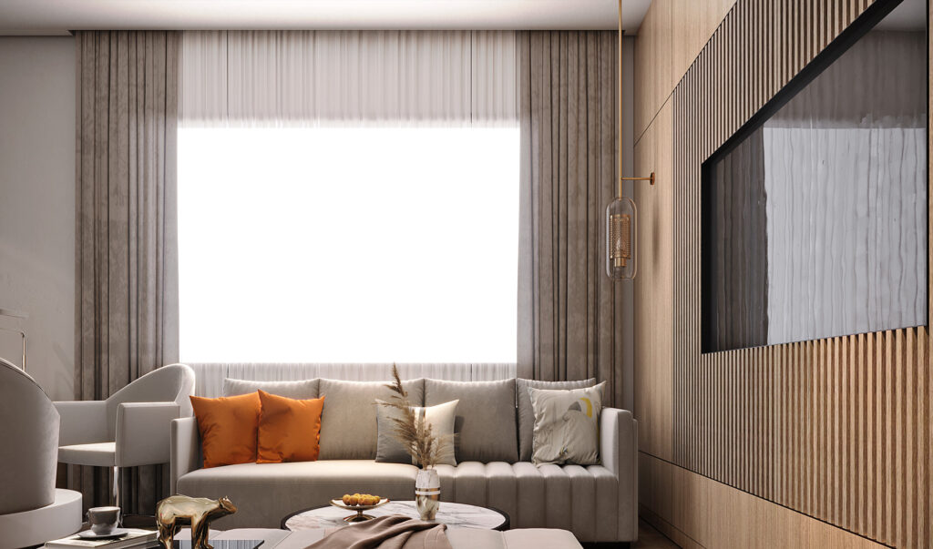 villa private office interior design in istanbul