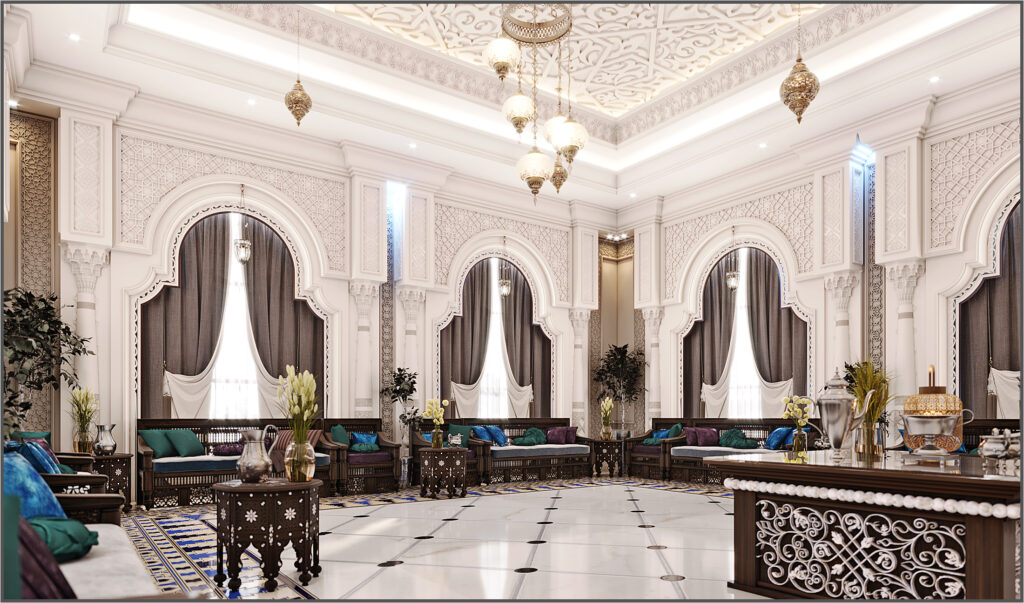 Luxury Moroccan Men Majlis Interior Design