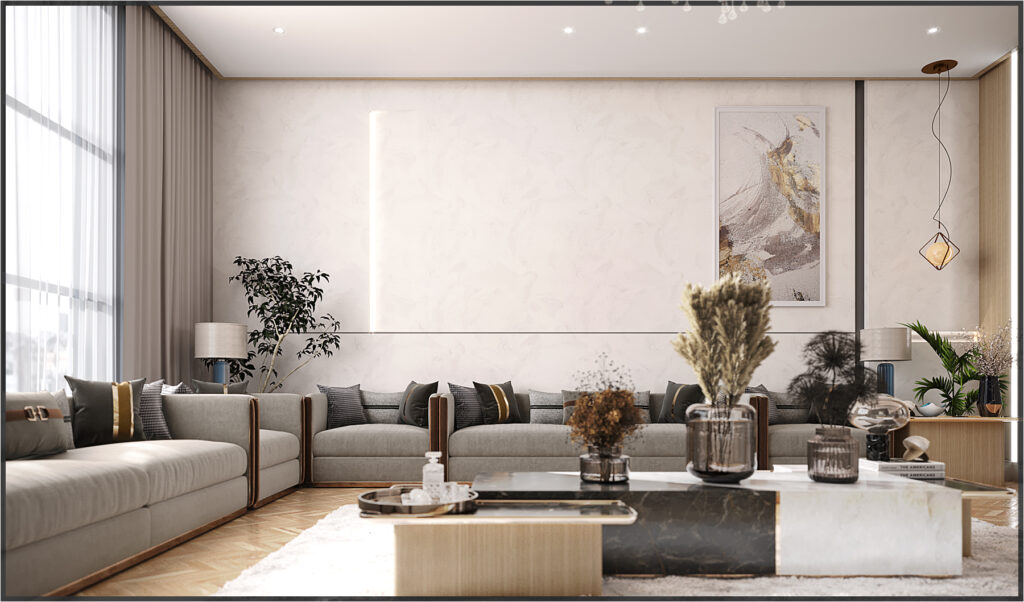 Modern Villa Living Room Interior Design