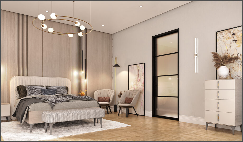 villa master bedroom interior design