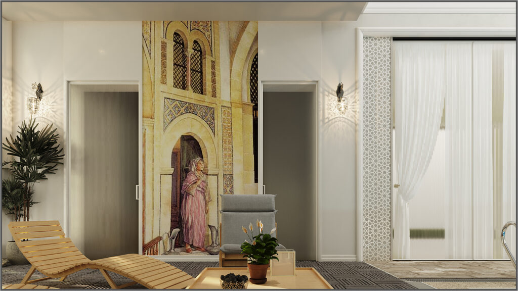 villa pool interior design