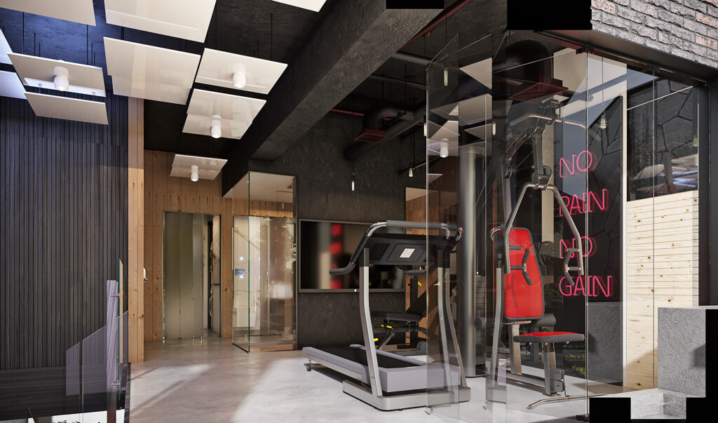 villa gym interior design