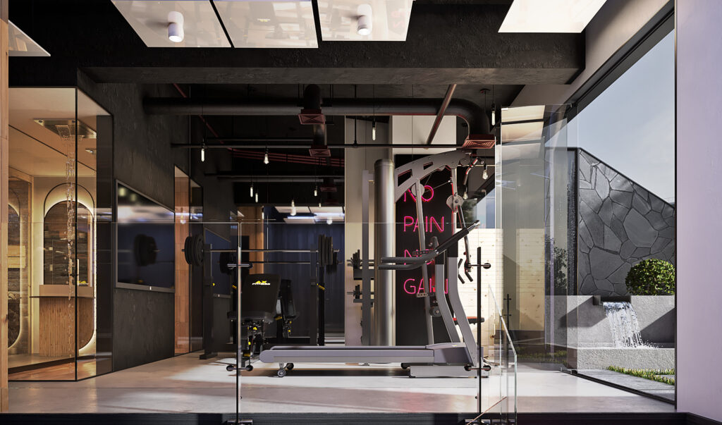 villa gym interior design