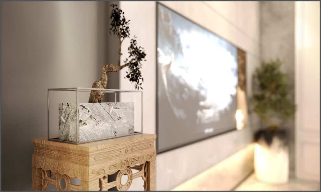 Japanese Style Villa Living Room Design