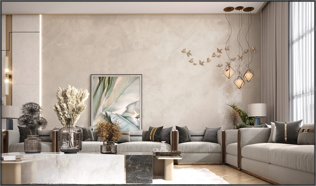 Modern Villa Living Room Interior Design