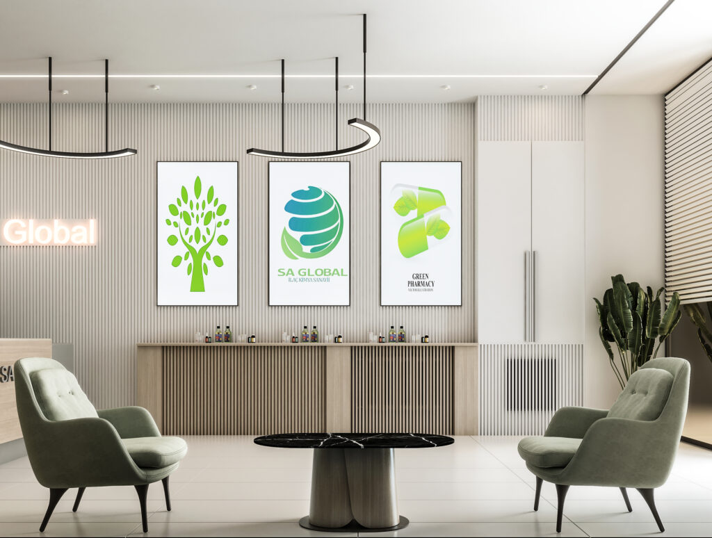 Modern Pharmaceutical Company Reception Design