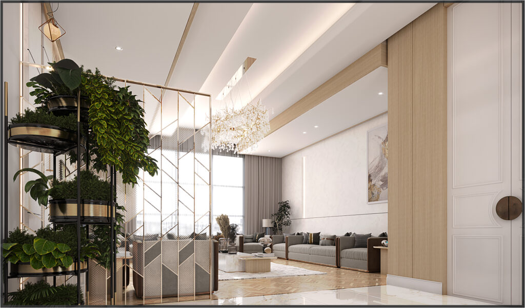 Modern Villa Living Room Interior Design