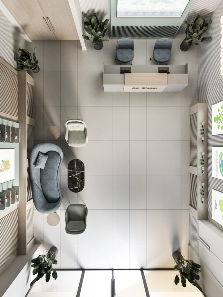 Modern Pharmaceutical Company Reception Design