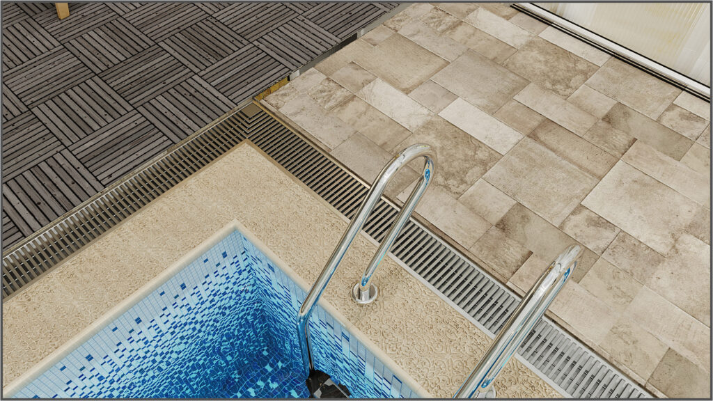 villa pool interior design