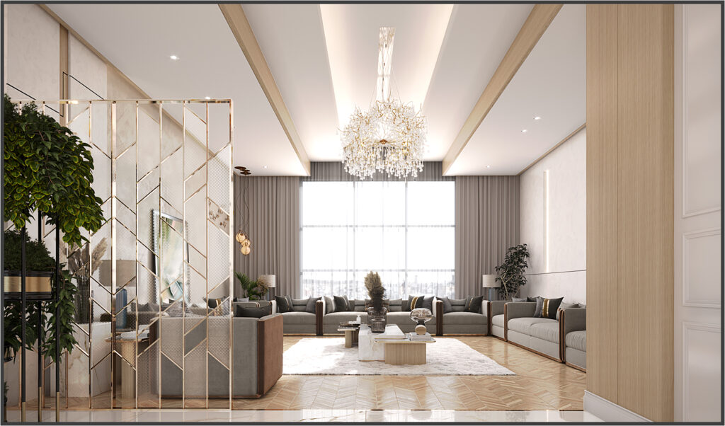 Modern Villa Living Room Interior Design