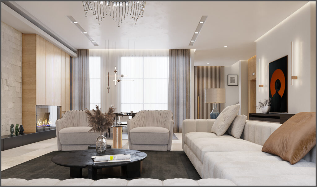 modern villa interior design in istanbul