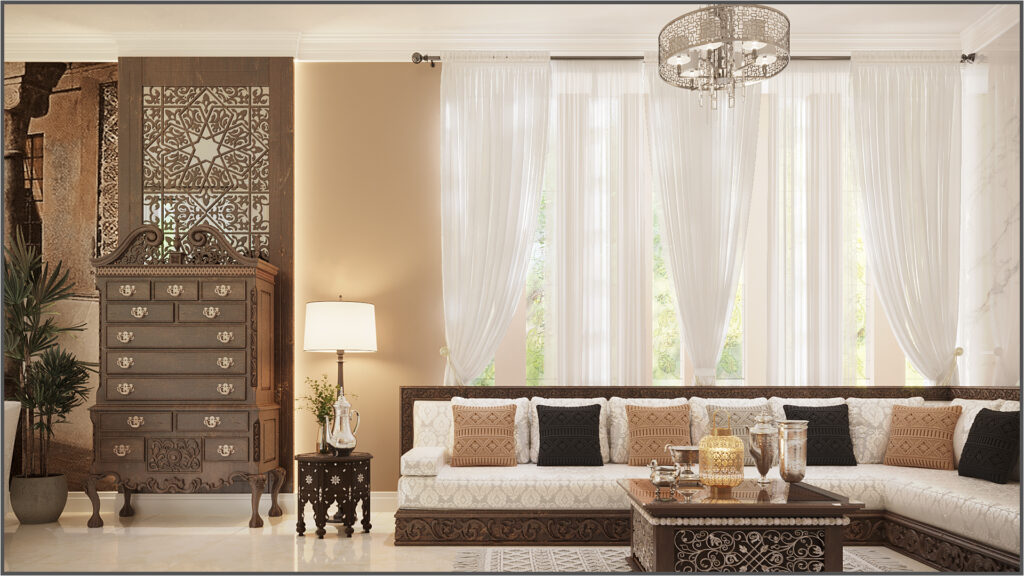 Villa Women Majlis interior design