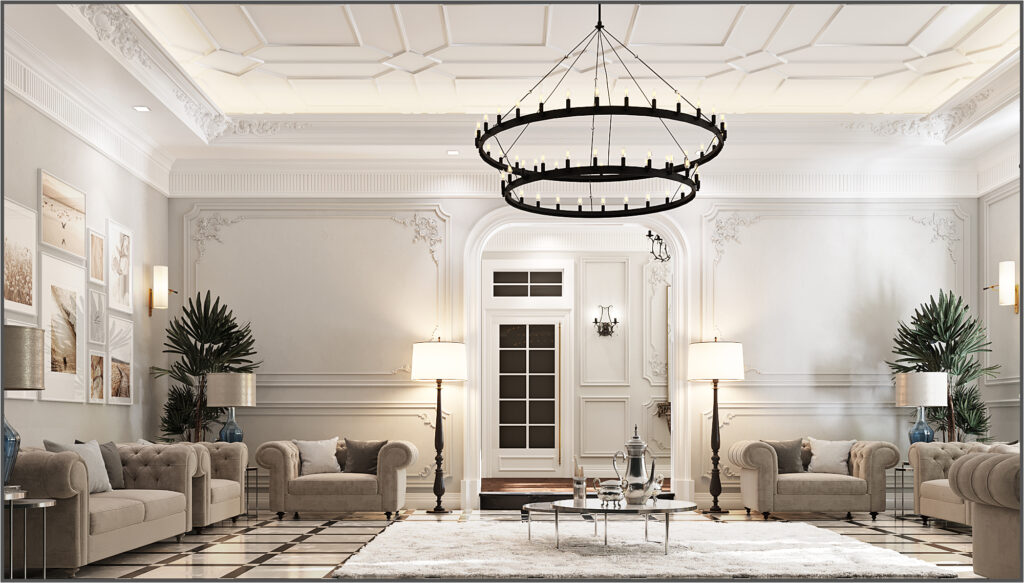 Royal Classic Villa Entrance and Majlis Design