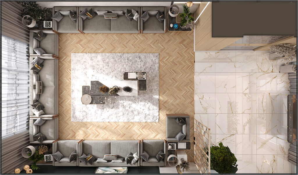 Modern Villa Living Room Interior Design