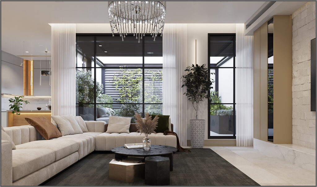 modern villa interior design in istanbul