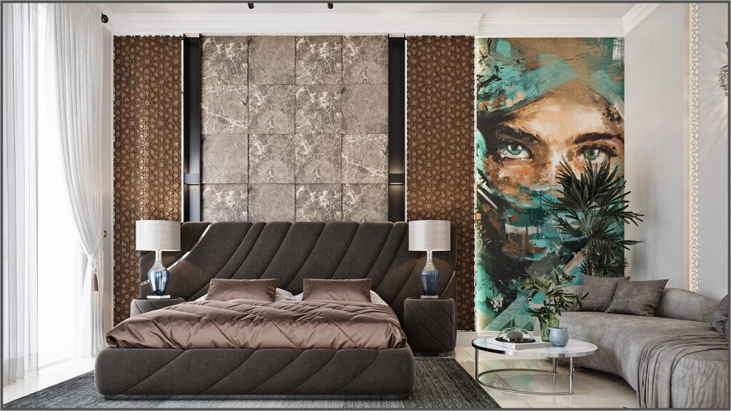 villa master bedroom interior design