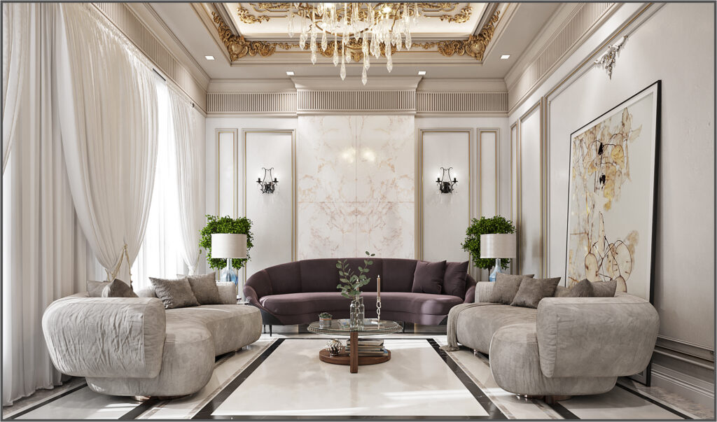 Classic Villa womenmajlis Interior Design