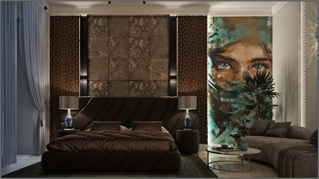 villa master bedroom interior design