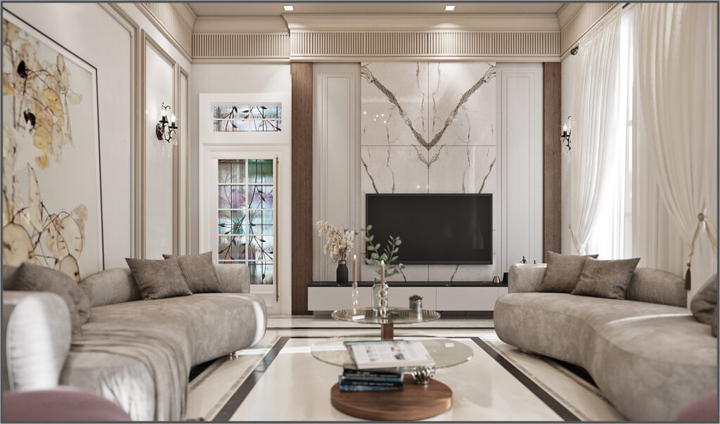 Classic Villa womenmajlis Interior Design