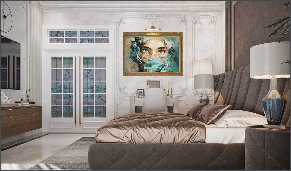 Classic Villa master bedroom Interior Design